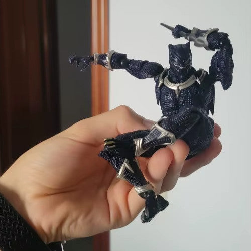 Amazing Yamaguchi Revoltech Black Panther Action Figure🎀 Con Scatola