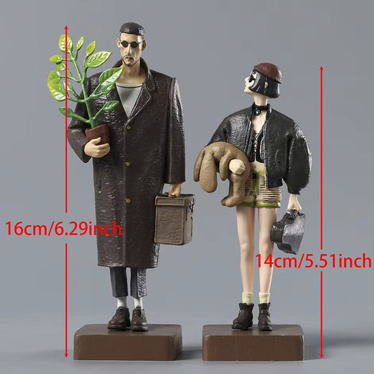 Leon  e Mathilda PVC Action Figure CON SCATOLA ✅ 16cm e 14cm SPED GRATUITA