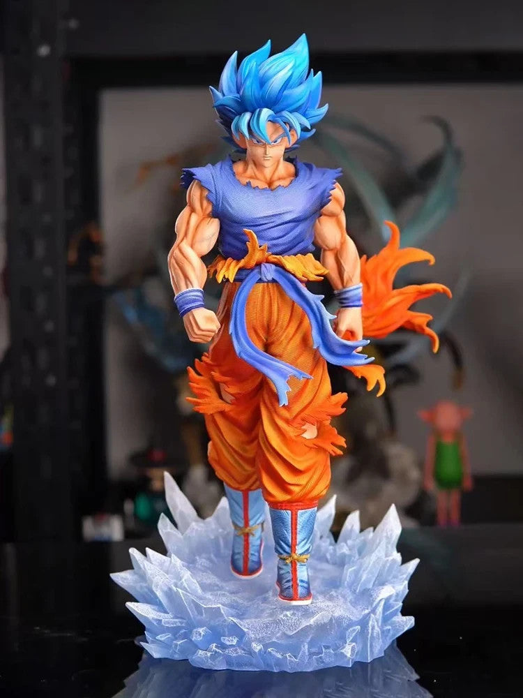 33 centimetri Dragon Ball Z Super Saiyan Blu Son Goku Figura LED Illuminata