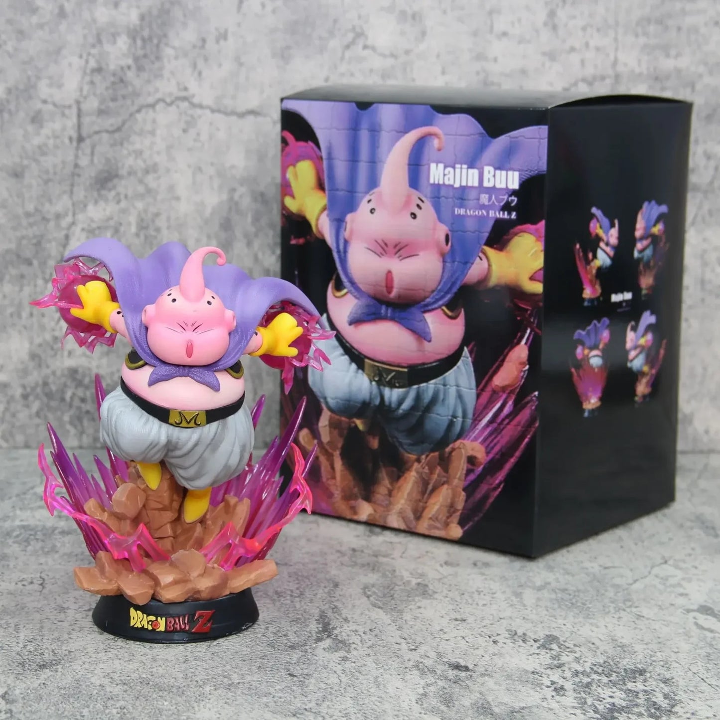 Dragon Ball Z Figure 19cm Majin Buu Fat Buu GK con Luce | Statua Anime in PVC,