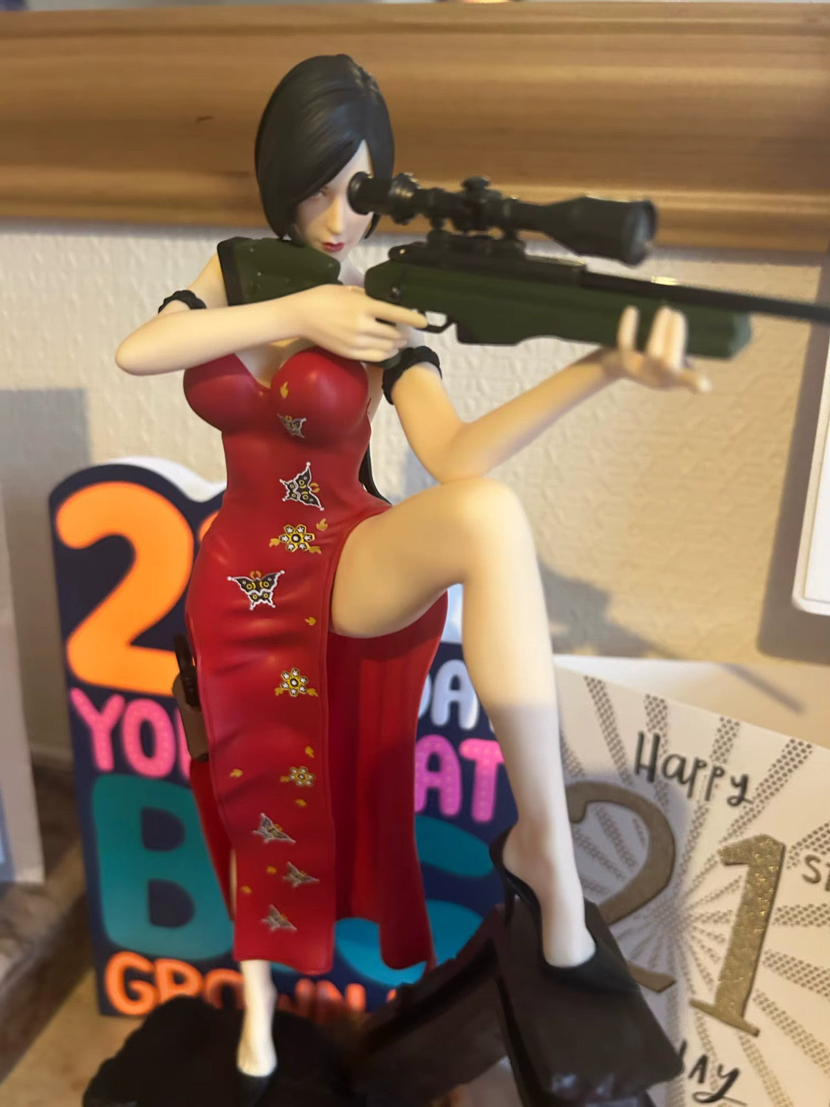 33cm Anime Resident Evil Action Figure Ada Wong CON SCATOLA ORIGINALE