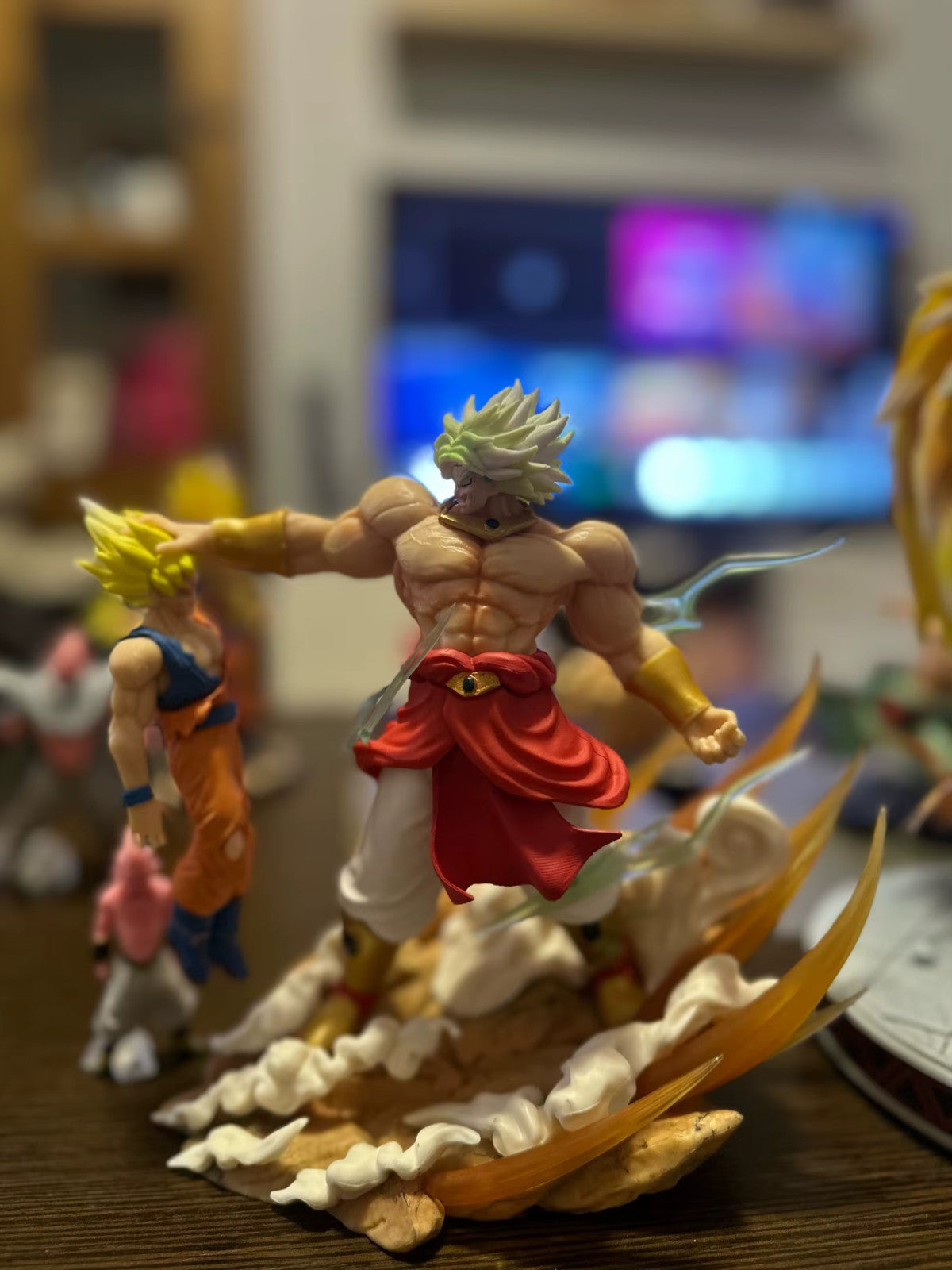 🐉 Dragon Ball Broly vs Son Goku 20cm  Anime Action Figure