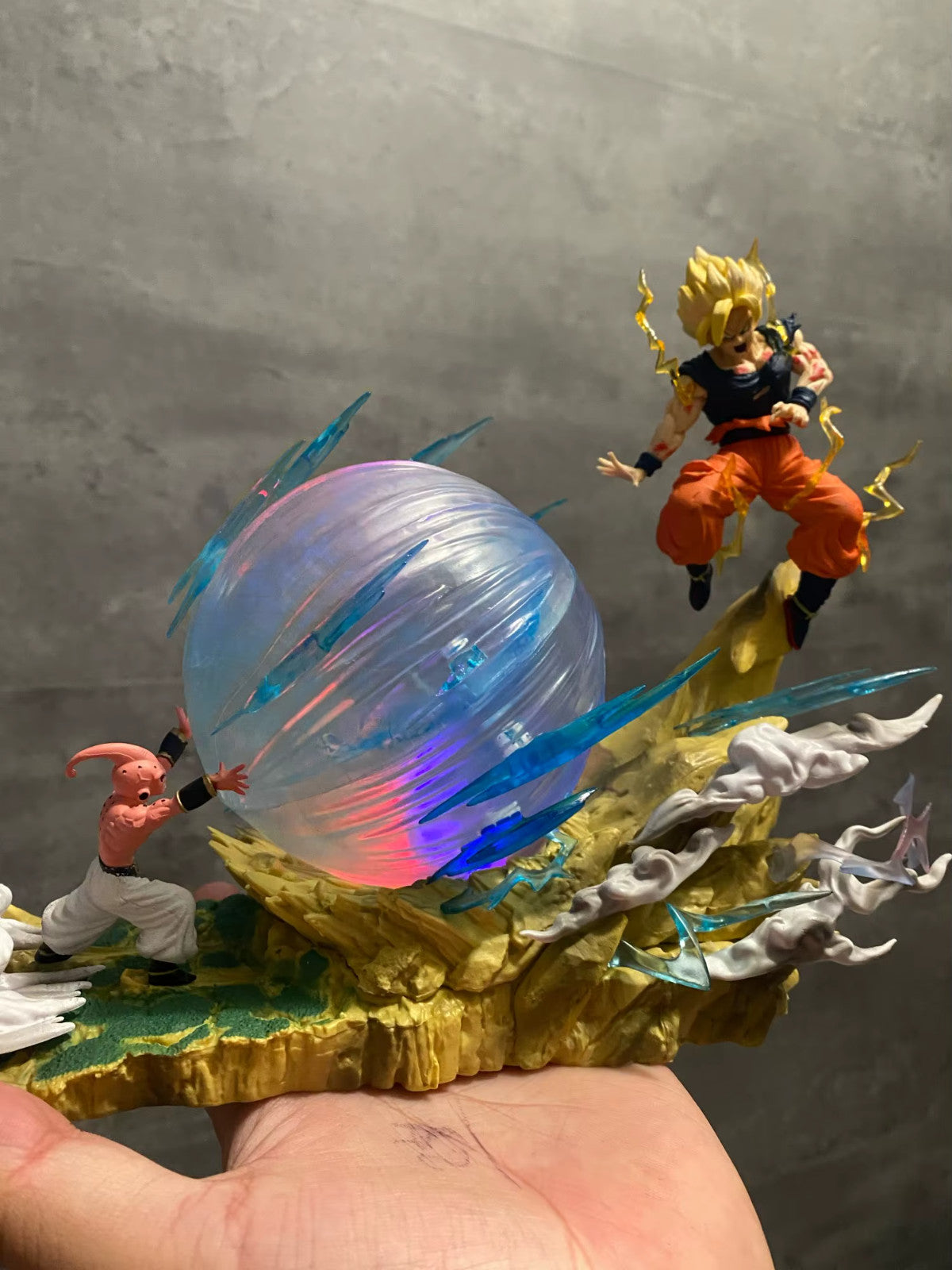 ⚡ Dragon Ball Z Goku vs Bu 21cm Genkidama PVC Action Figure da Collezione 🔥