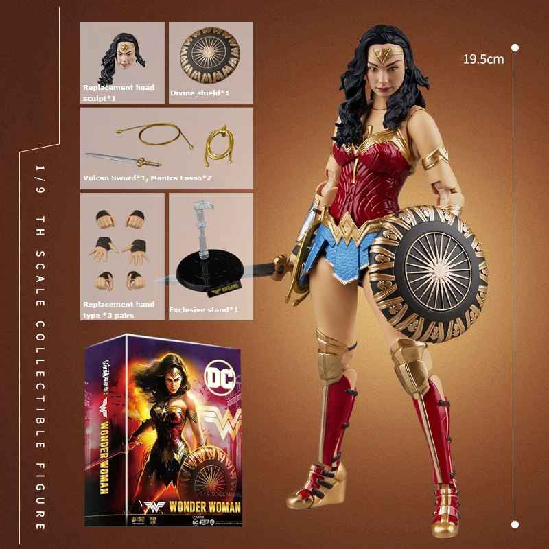 WONDER WOMAN  ACTION FIGURE JUSTICE LEAGUE 1/9 SCALE 19Cm CON SCATOLA ORIGINALE