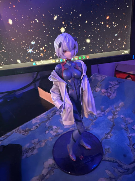22cm Anime EVA NEON GENESIS Ayanami Rei EVANGELION Action Figure CON SCATOLA