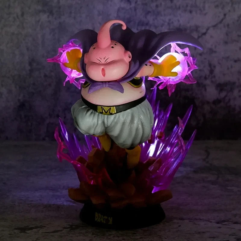 Dragon Ball Z Figure 19cm Majin Buu Fat Buu GK con Luce | Statua Anime in PVC,
