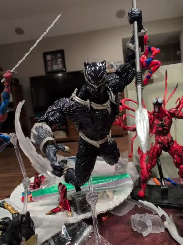 Amazing Yamaguchi Revoltech Black Panther Action Figure🎀 Con Scatola