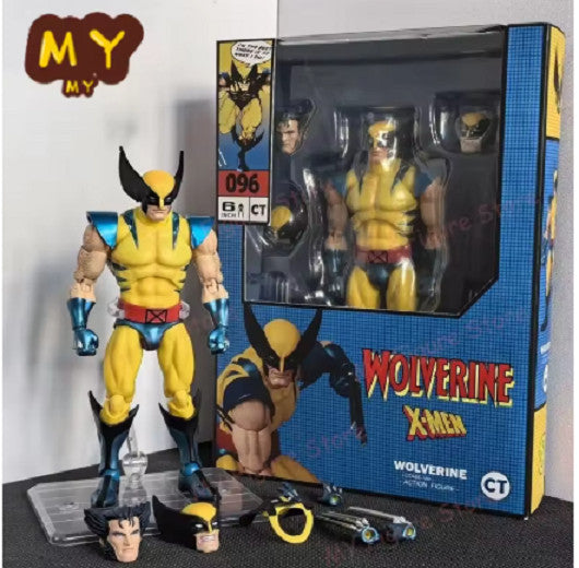 🟤 Mafex 96 Wolverine Marrone X-Men Action Figure Anime