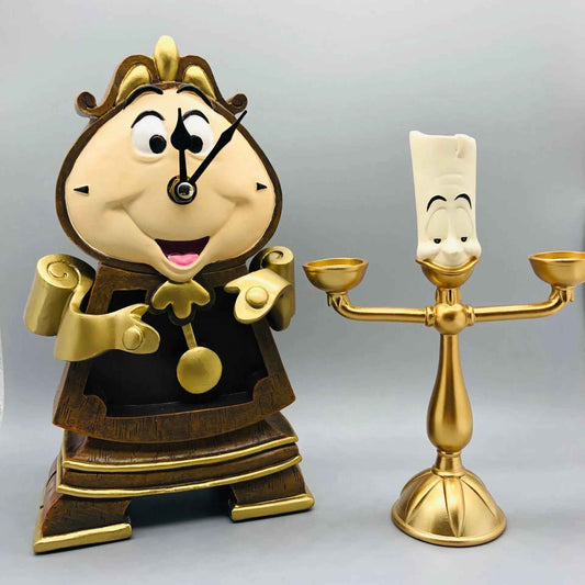 La Bella E La Bestia Lampada Cogsworth Mr Orologio 24,32 cm Action Figure