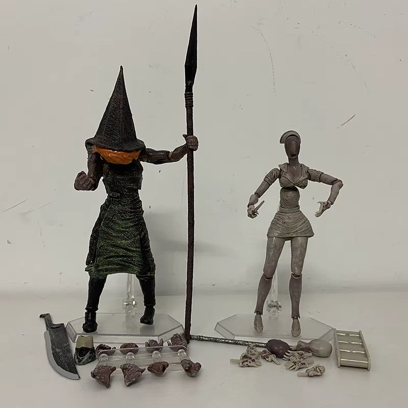 SILENT HILL 2 (Pyramid Head+Nurse)action figure 18CM CON SCATOLA 🚛SPED.GRATUITA
