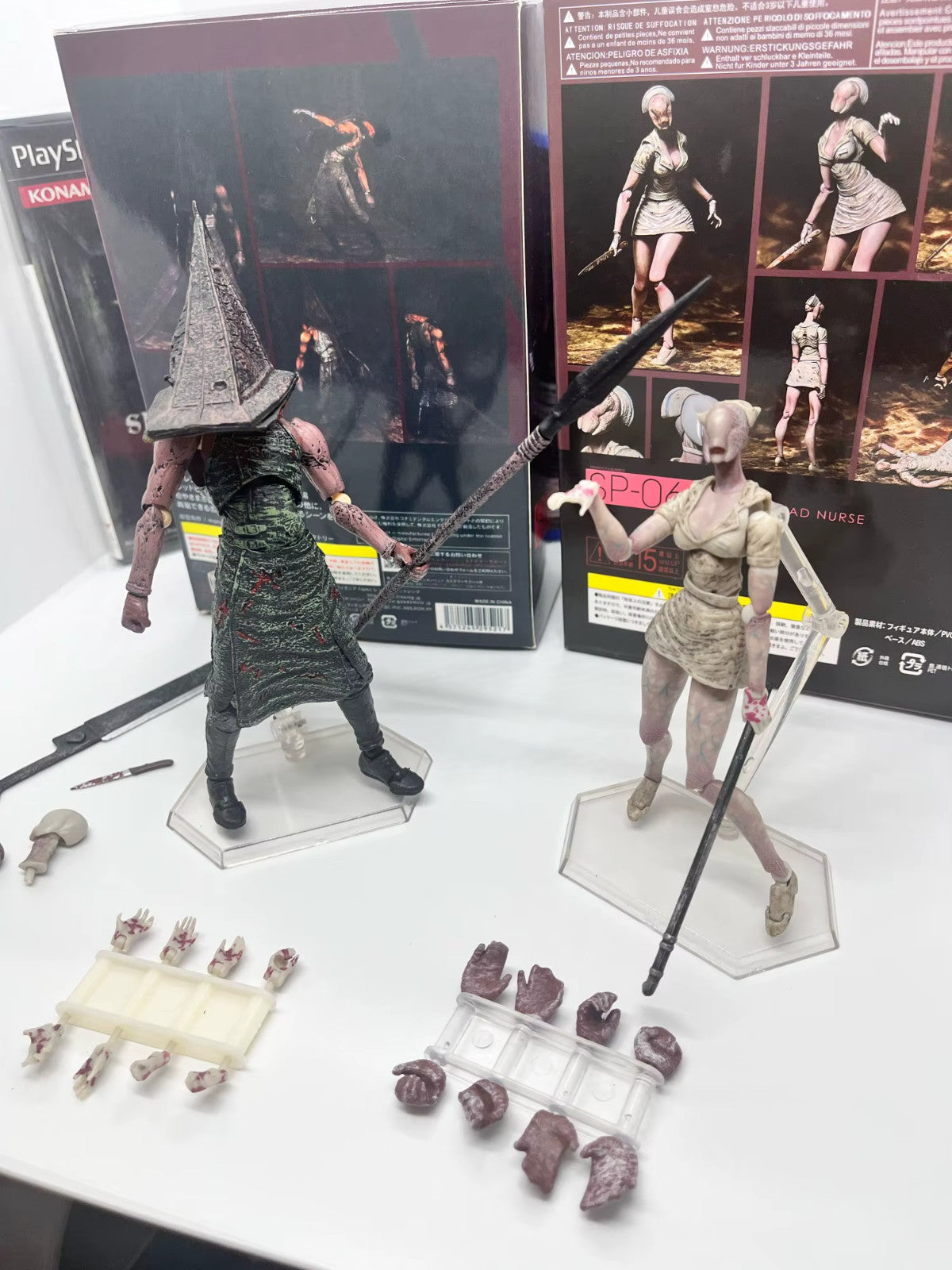 SILENT HILL 2 (Pyramid Head+Nurse)action figure 18CM CON SCATOLA 🚛SPED.GRATUITA