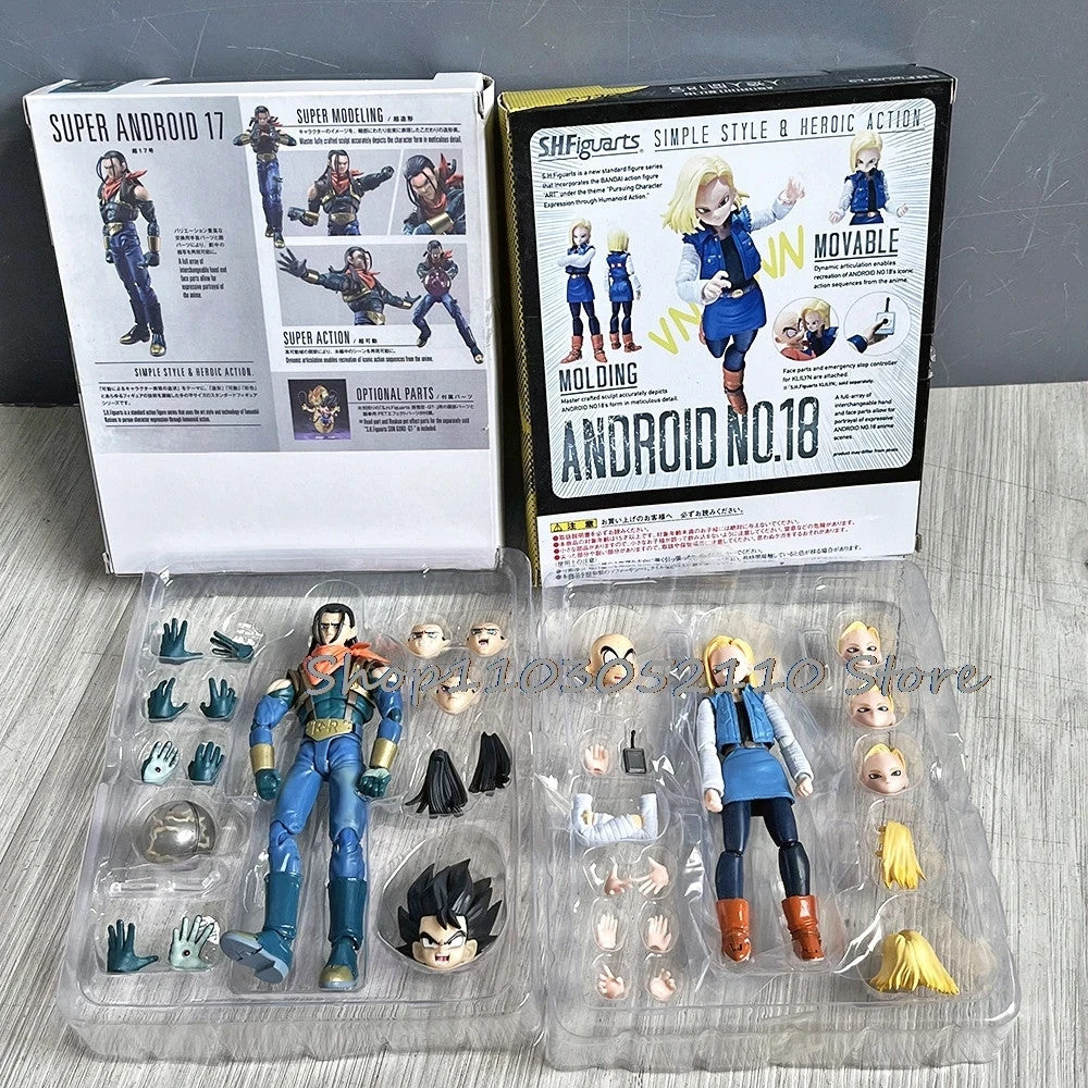 Bandai Dragon Ball GT 💥Action Figure SHF Super Android 17 18