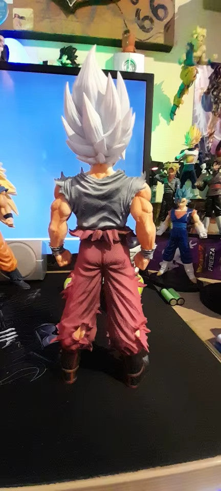 Dragon Ball Z Son GokuSuper Sayan Capelli Bianchi 28 Cm Action Figure PVC