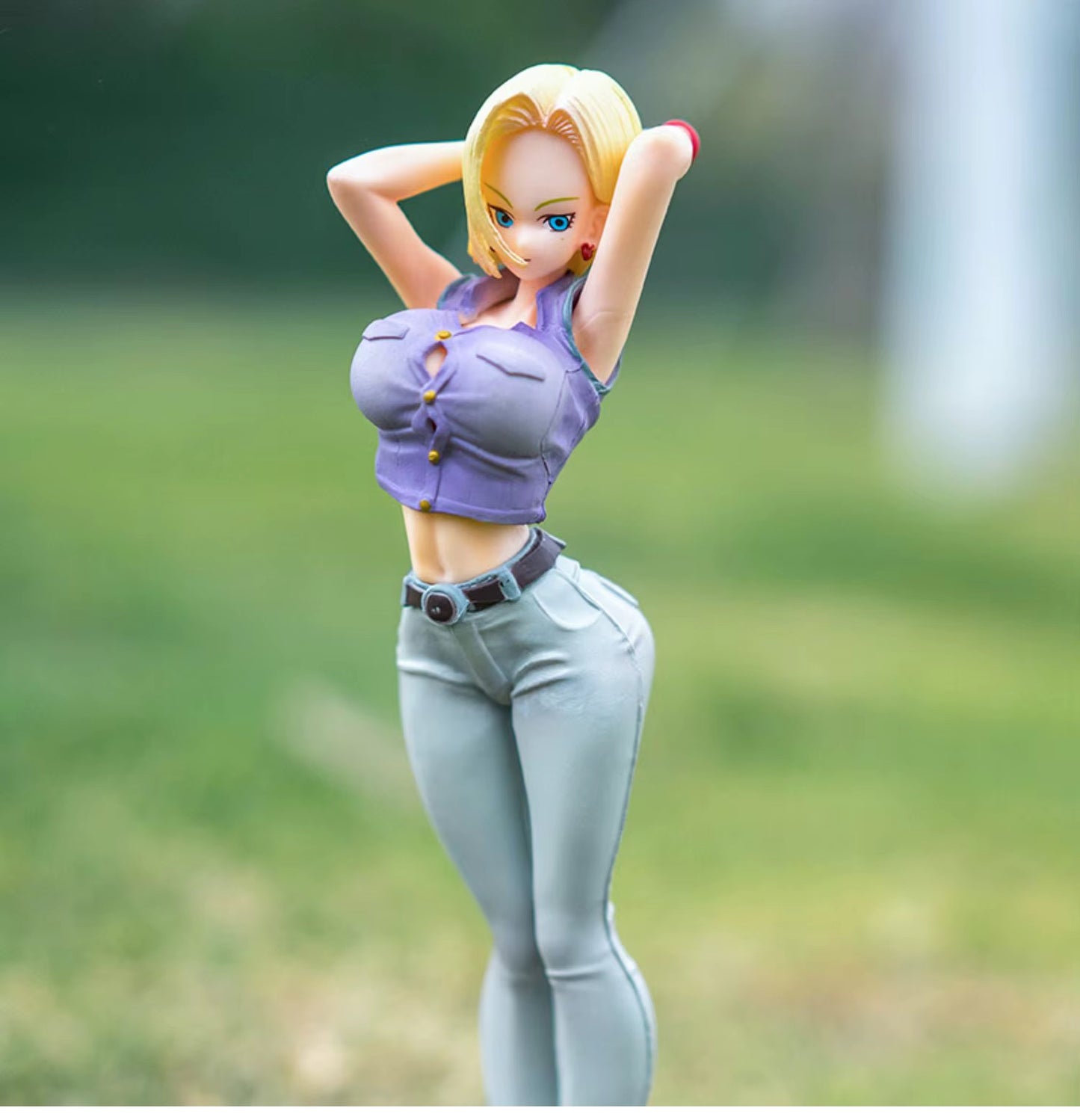 Dragon Ball Android 18 Anime Action Figure in PVC 20 Cm