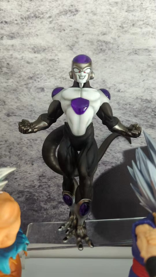 19cm Black Frieza Figure - Dragon Ball Gold & Black PVC Con Scatola COME IN FOTO