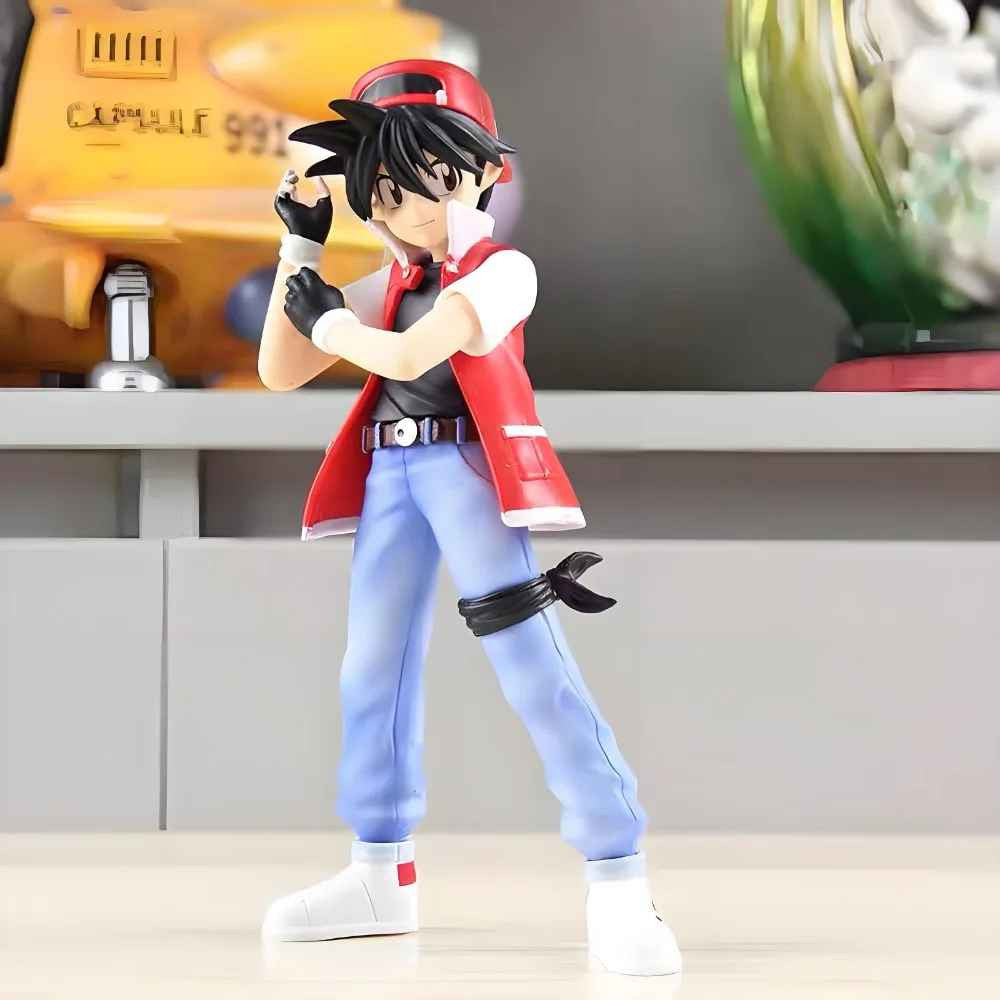 8 cm Anime Pokemen Figura Red Ash Ketchum Action Figure da Collezione✅