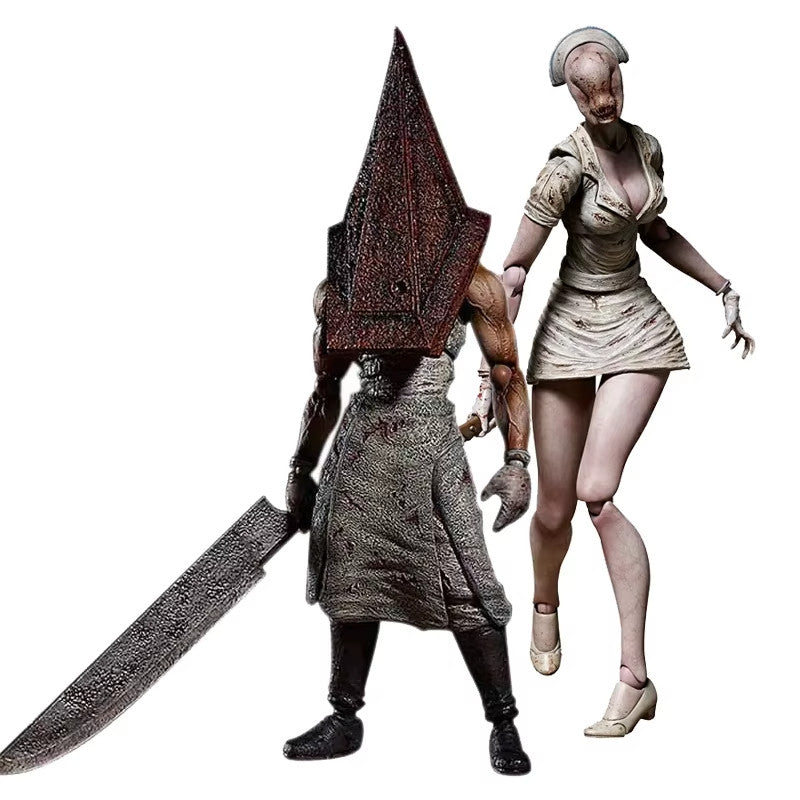 SILENT HILL 2 (Pyramid Head+Nurse)action figure 18CM CON SCATOLA 🚛SPED.GRATUITA