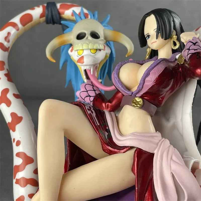 👑 Boa Hancock 🔥 Figura One Piece con Serpenti • Qiwuhai Seduta CON SCATOLA