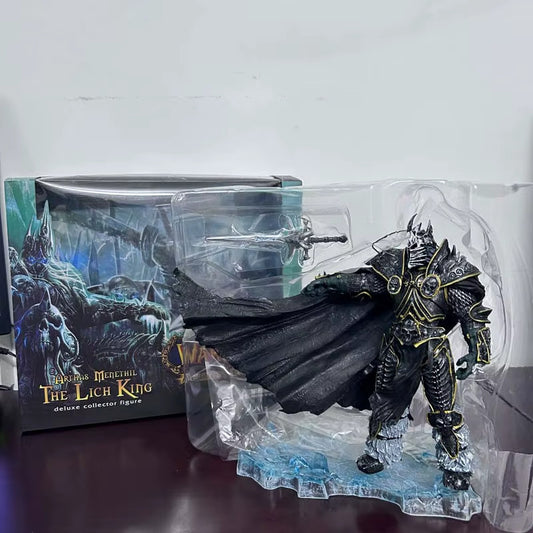 FALL OF THE LICH KING ARTHAS ACTION FIGURE Modello  21CM CON Original Box๐