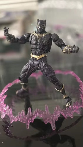 Amazing Yamaguchi Revoltech Black Panther Action Figure🎀 Con Scatola
