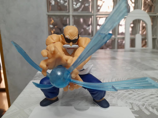Action Figure Dragon Ball Z Muten Roshi 15CM Kamehameha, Statua Anime in PVC🐢⚡