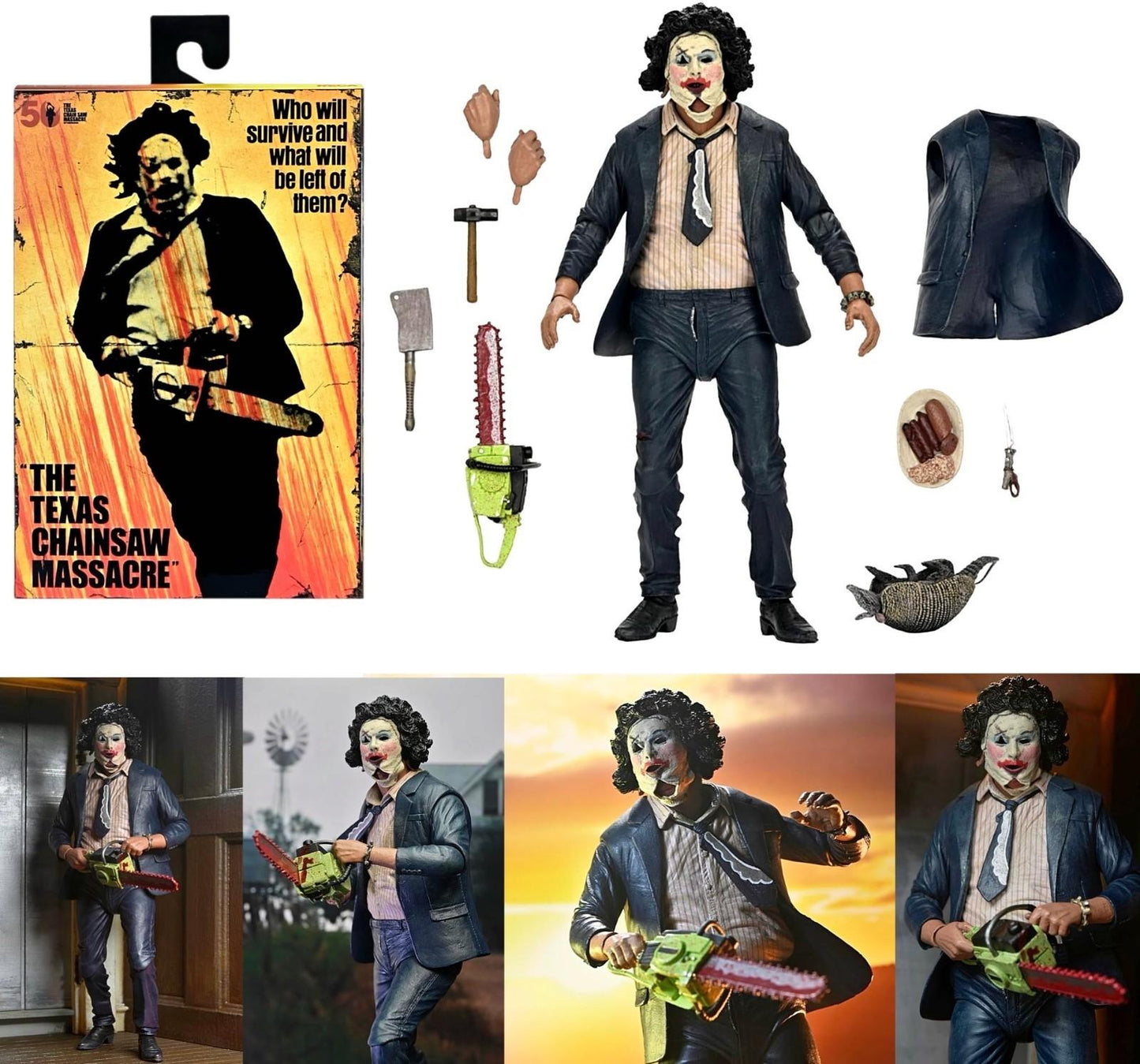 NECA Texas Chainsaw Massacre 50th Anniversary Ultimate Pretty Woman Leatherface