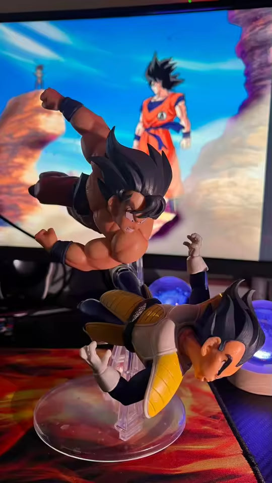 23 cm Anime🔮 Dragon Ball Z Figura Goku Vs Vegeta Figure 🔥