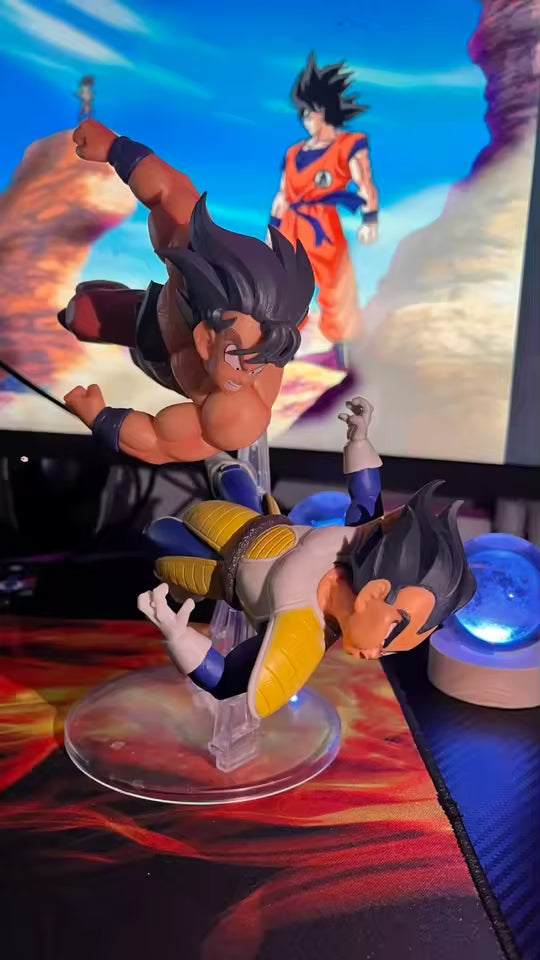 23 cm Anime🔮 Dragon Ball Z Figura Goku Vs Vegeta Figure 🔥