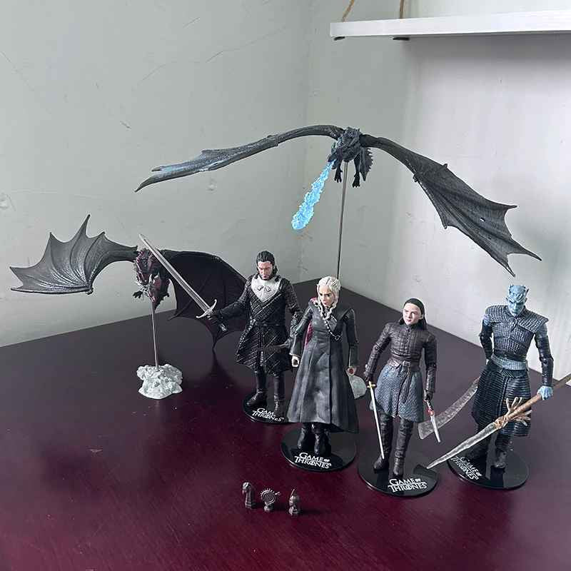 Game of Thrones Jon Snow Night King Daenerys Targaryen Frost Wyrm Viserion Black