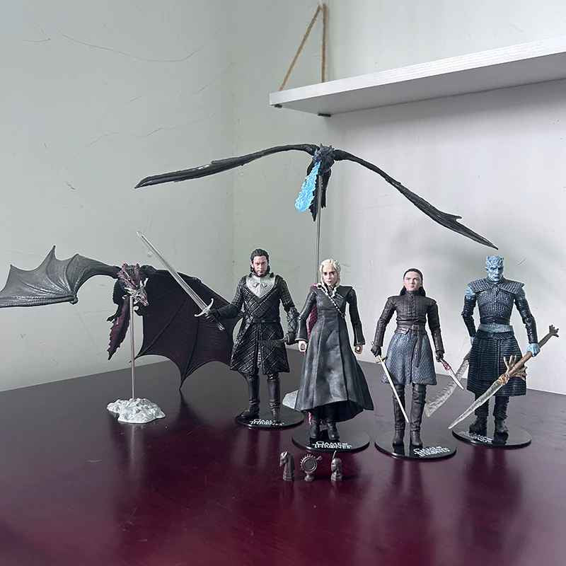 Game of Thrones Jon Snow Night King Daenerys Targaryen Frost Wyrm Viserion Black
