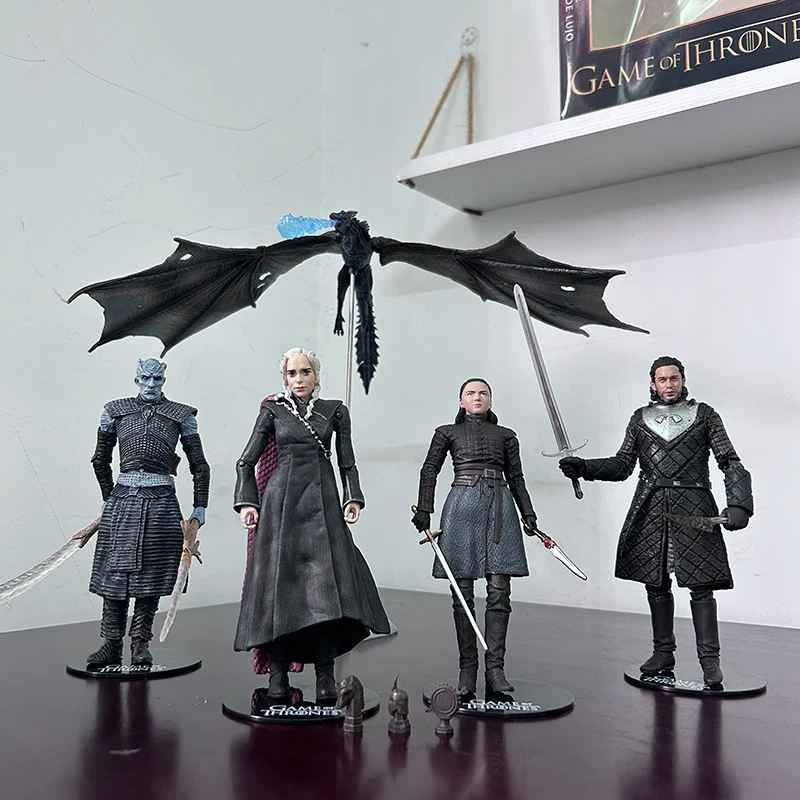 Game of Thrones Jon Snow Night King Daenerys Targaryen Frost Wyrm Viserion Black