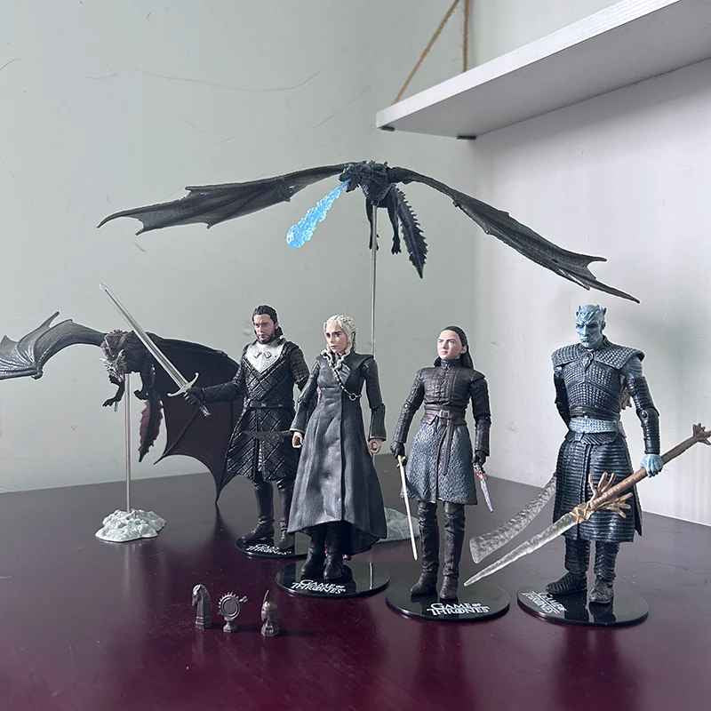 Game of Thrones Jon Snow Night King Daenerys Targaryen Frost Wyrm Viserion Black