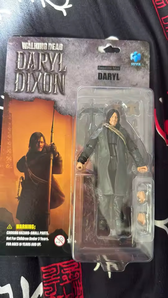 🔥 The Walking Dead Daryl Dixon Daryl  Action Figure 1/18 HIYA