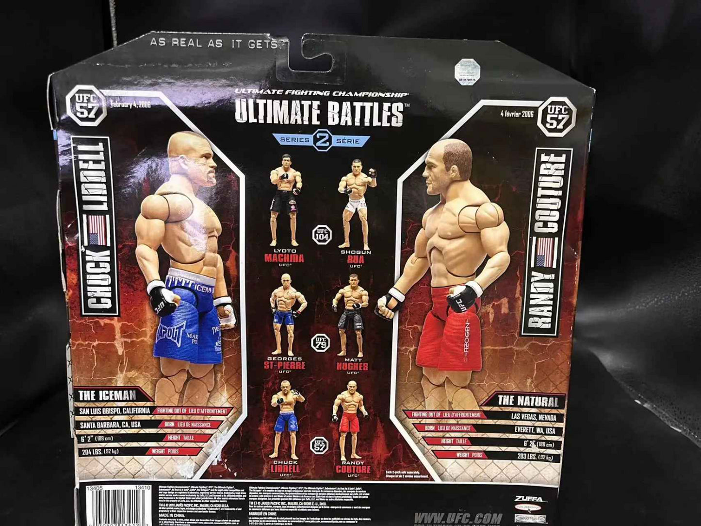 Randy Couture 🆚Chuck Liddell UFC 57 Jakks 18Cm Action Figure