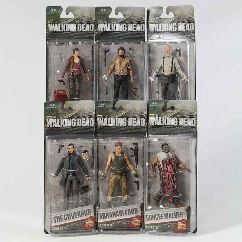 The Walking Dead 🔥12-14Cm Abraham Ford Bungee Walker,RickGrimes,Michonne
