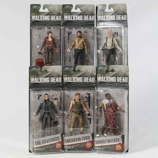 The Walking Dead 🔥12-14Cm Abraham Ford Bungee Walker,RickGrimes,Michonne