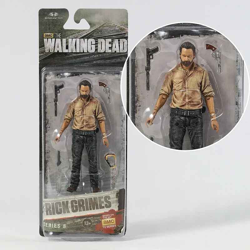 The Walking Dead 🔥12-14Cm Abraham Ford Bungee Walker,RickGrimes,Michonne