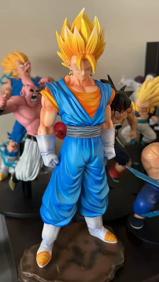Jt Anime🔥 30 cm Action Figure Dragon Ball Vegetto-Gogeta  Con Base Super Saiyan