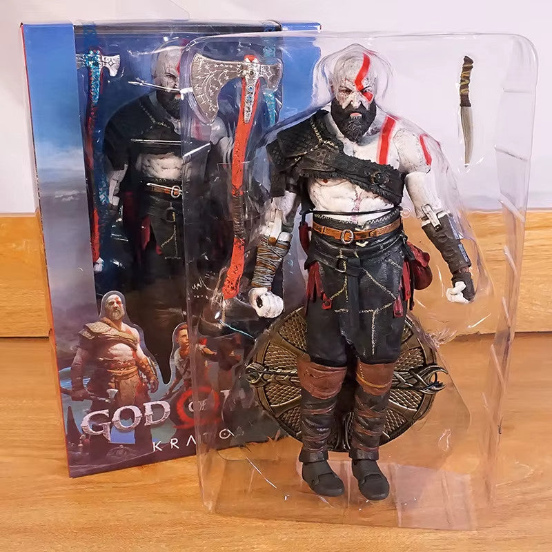 NECA God of War Action Figure Kratos  PS4 Style CON SCATOLA ORIGINALE