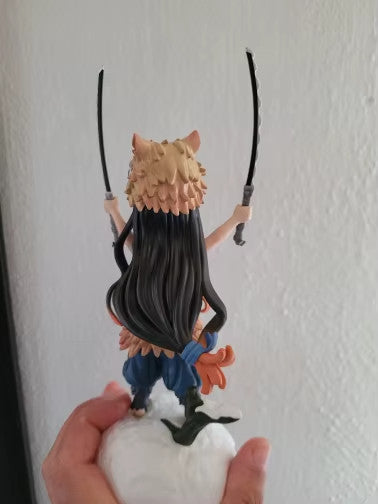 DemonSlayer 19CM Kimetsu ACTION FIGURE Kamado Nezuko Testa di Maiale CON SCATOLA