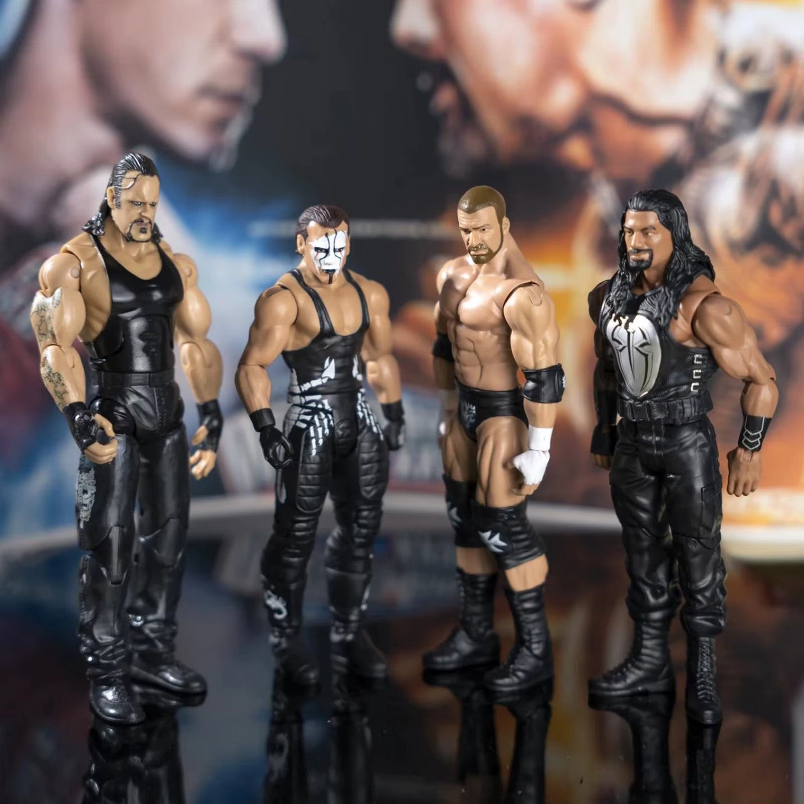 WWE ACTION FIGURE 18CM Wrestling THE ROCK,JHON CENA,TRIPLE H,UNDERTAKER