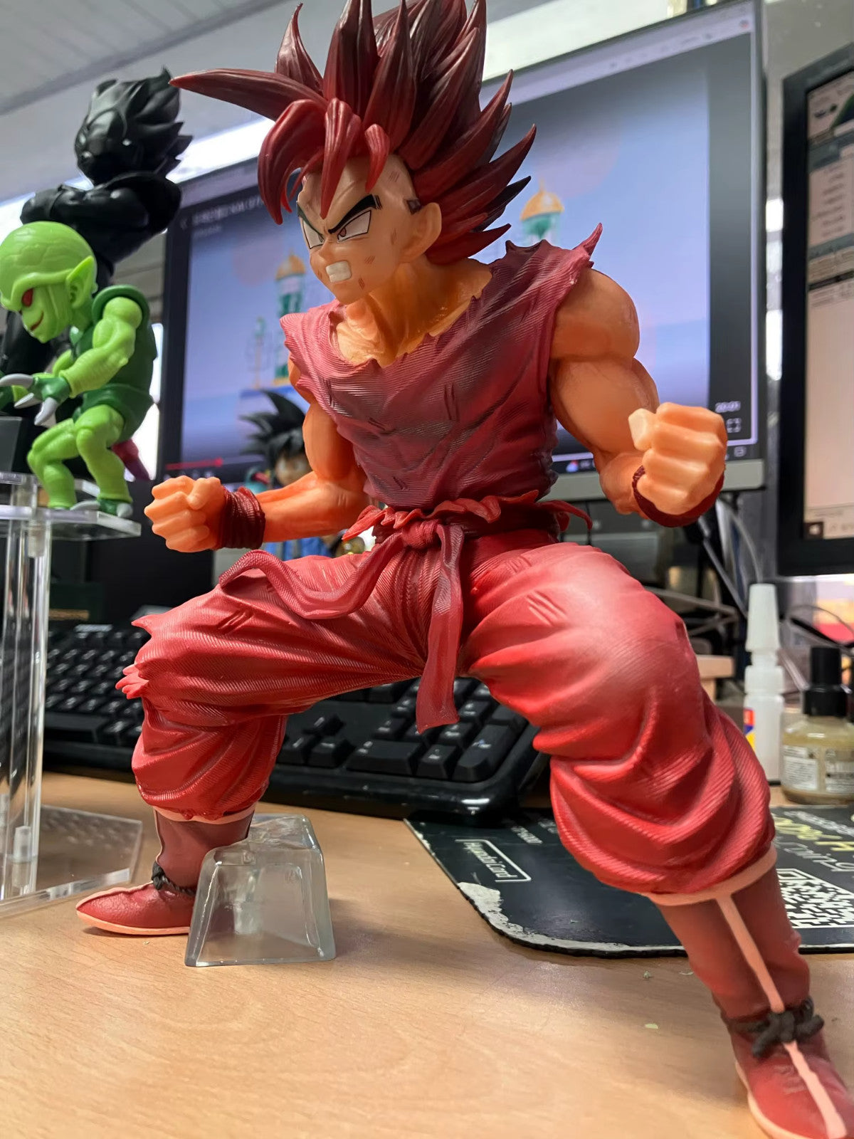 🔥 Dragon Ball Z Action Figure 25cm Kaiouken Goku PVC Super Saiyan 💥