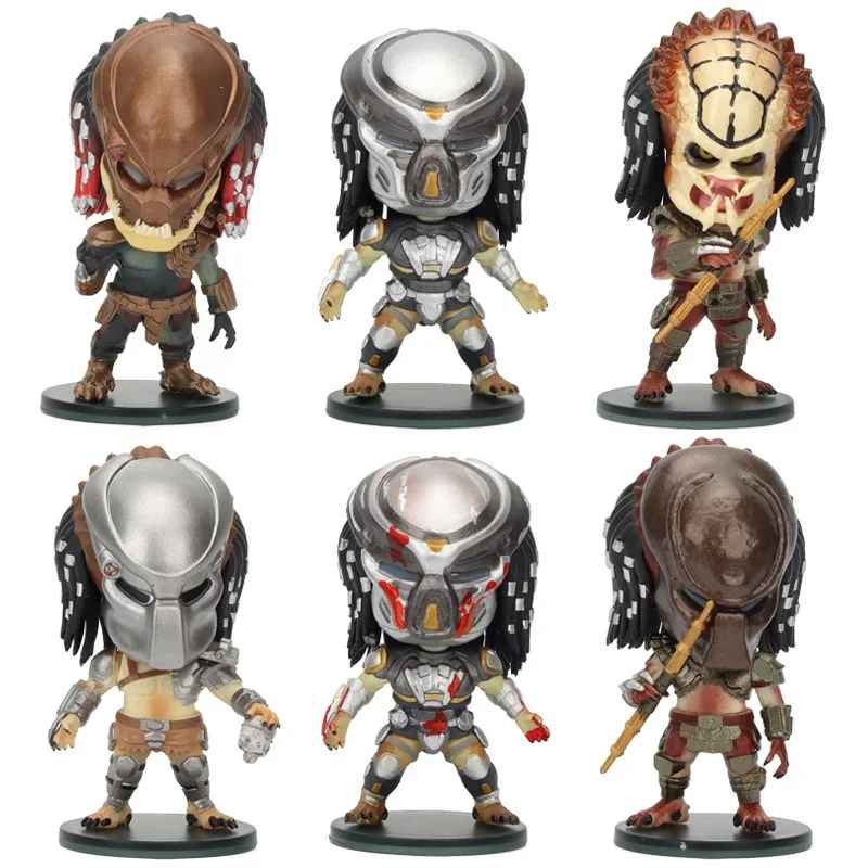Mini Predator Masked Scar Jungle Hunter AvP 7cm Alien vs Predator Action Figure