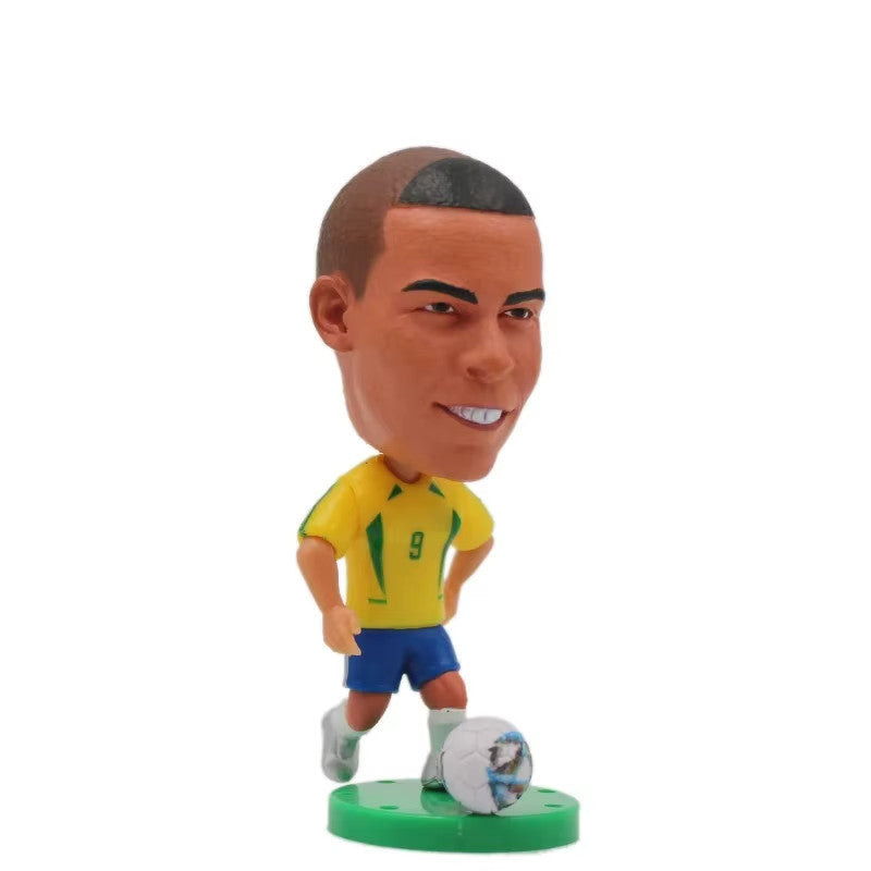 Mondiali 2002 Brasile,Argentina,Croazia,Ronaldo,Messi Action Figure  6.5cm