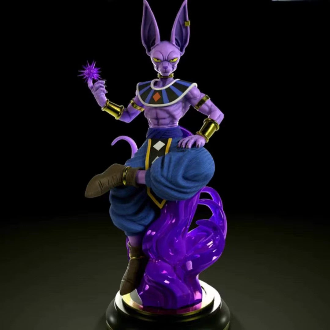 🍷 Beerus Seduto Action Figure | Dio della Distruzione Anime PVC | 🚚 Sped. Grat