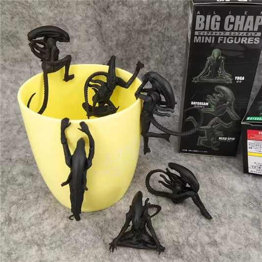 6 pz/set Alien Xenomorph Action Figure CON SCATOLA