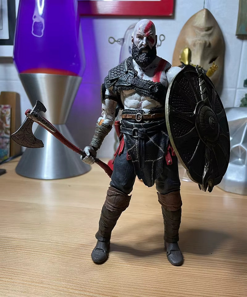 NECA God of War Action Figure Kratos  PS4 Style CON SCATOLA ORIGINALE