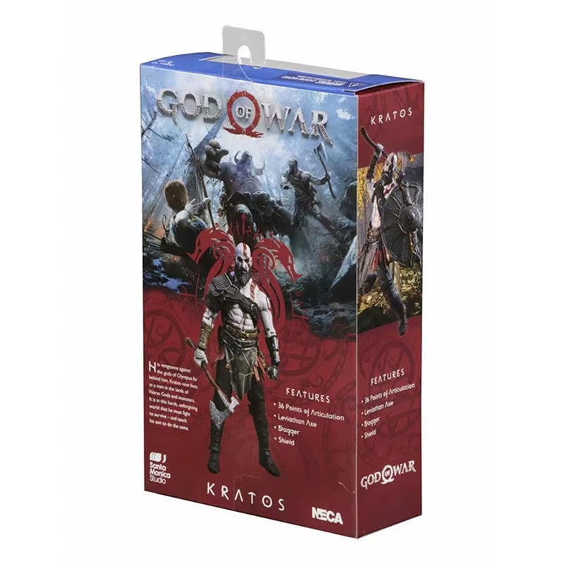 NECA God of War Action Figure Kratos  PS4 Style CON SCATOLA ORIGINALE