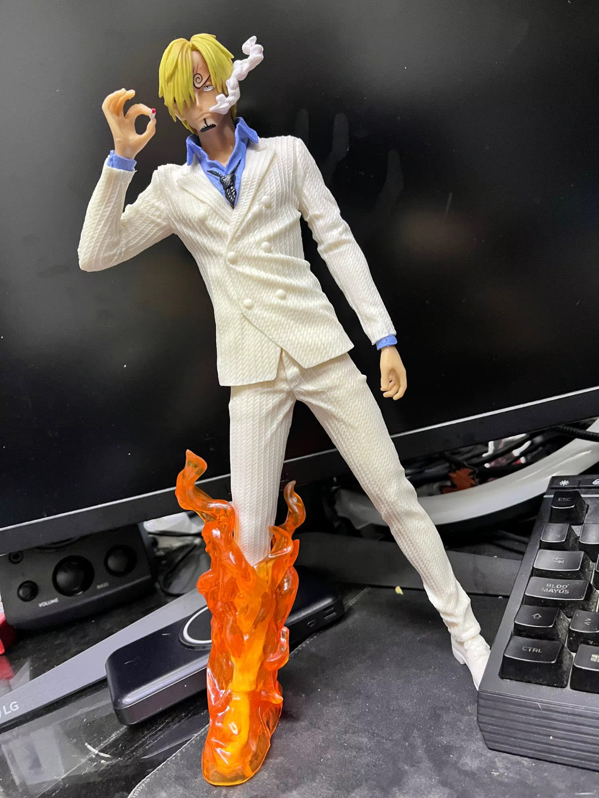 ✅ 32cm One Piece Vinsmoke Sanji Anime Action Figure PVC 🚛 SPED.GRATUITA