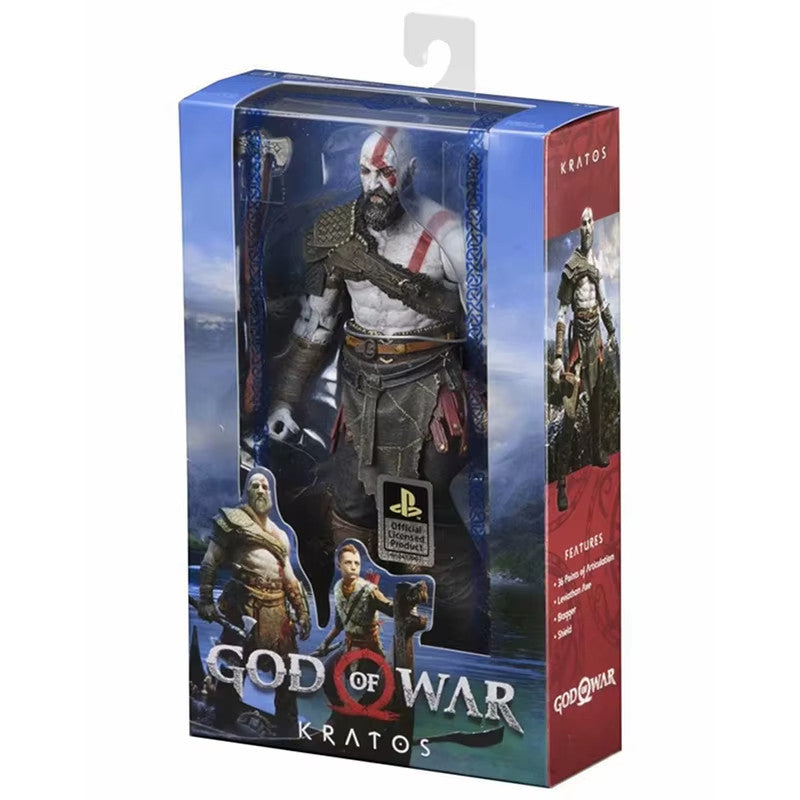 NECA God of War Action Figure Kratos  PS4 Style CON SCATOLA ORIGINALE